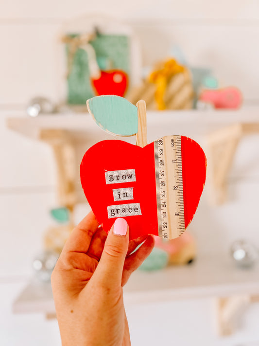 Grow in Grace Apple • Red