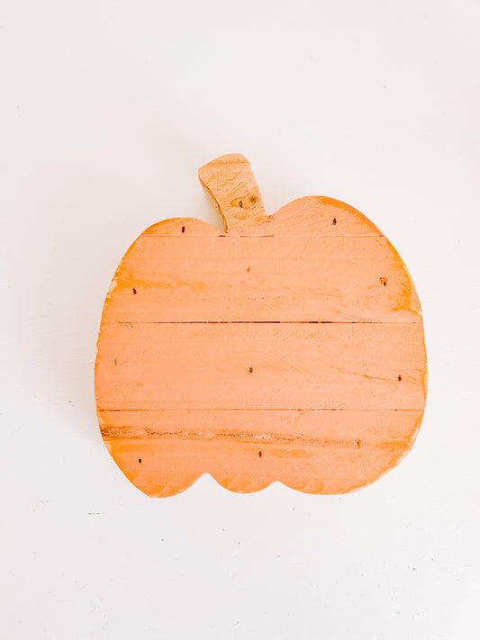 6" Wood Slat Pumpkin • Ready to ship!